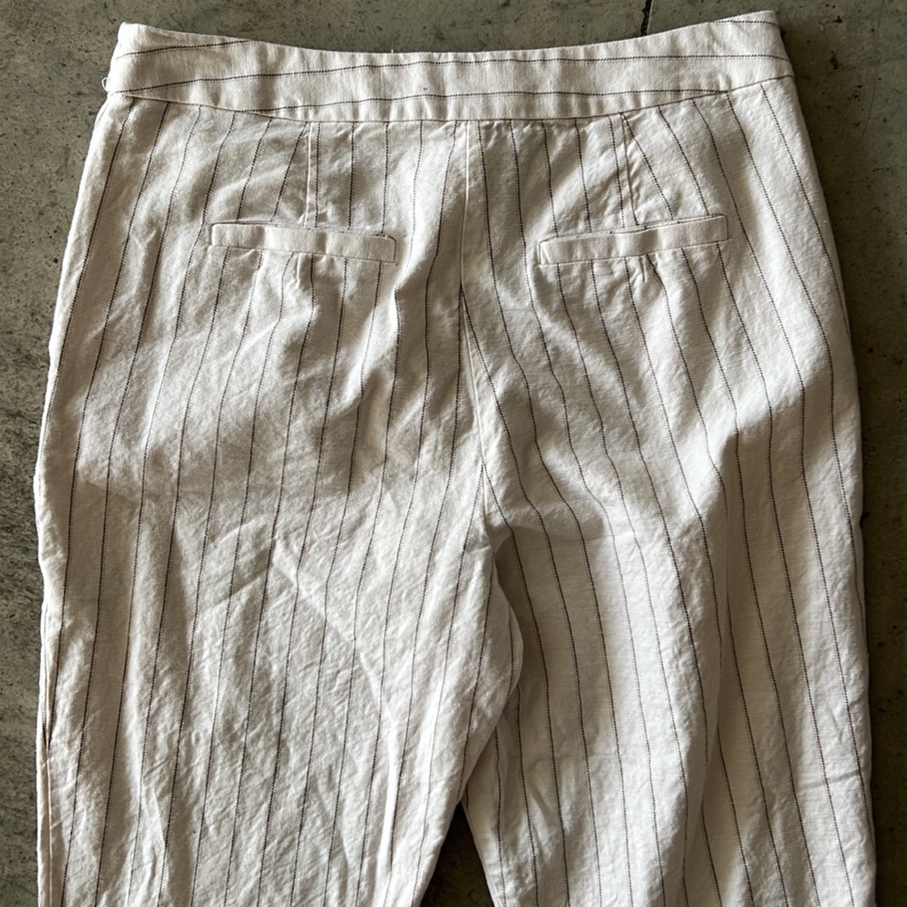 Linen stripped pants - Picture 3 of 4